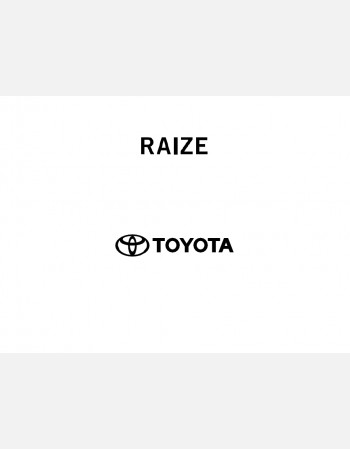 toyota raize 2019 2020 2021 owners manual in english